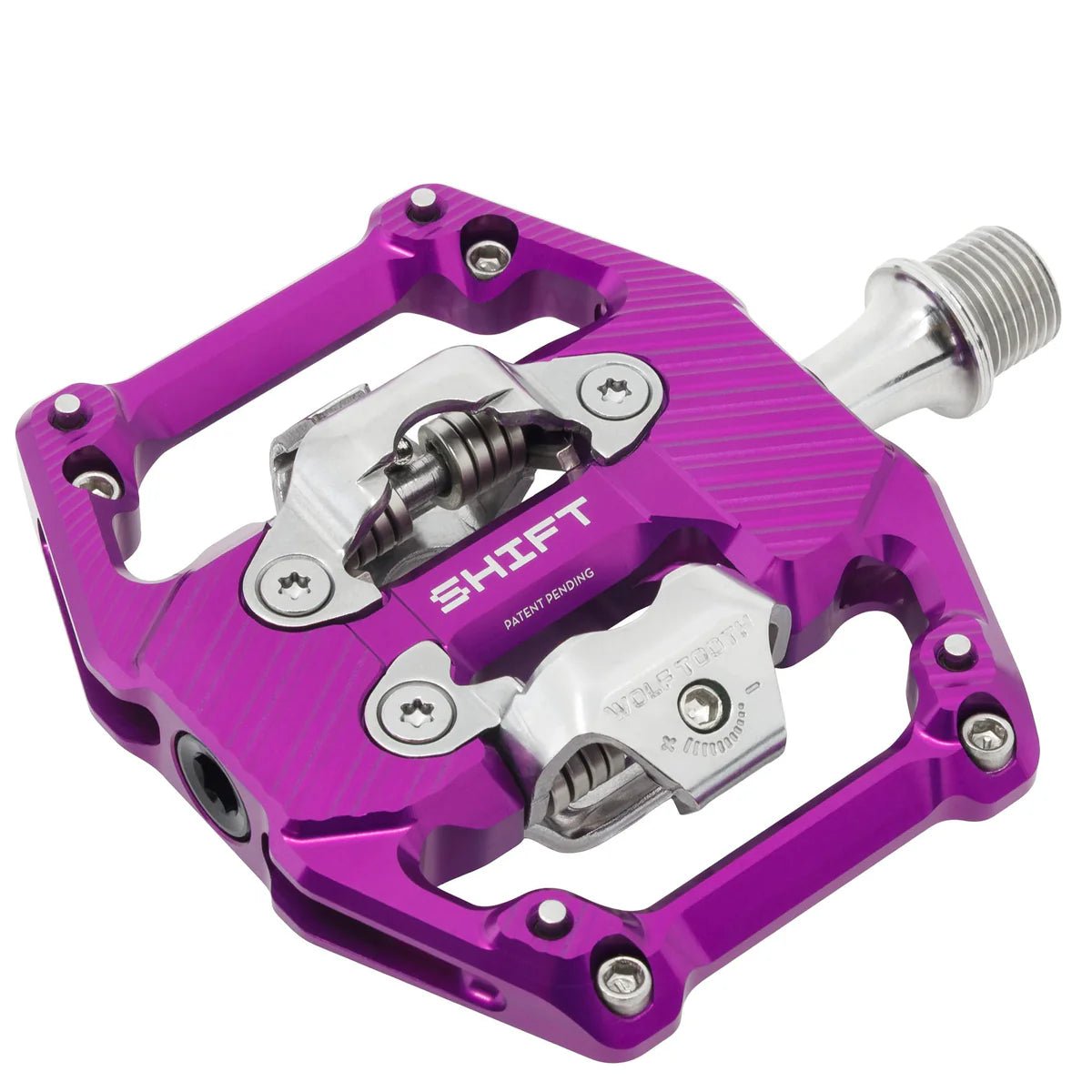 Wolf Tooth SHIFT Downhill Clipless Pedal Ultraviolet Purple - The Lost Co. - Wolf Tooth - SHIFT-CLPS-PRU - 810159403566 - 