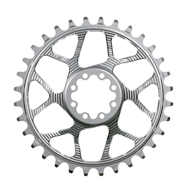 Works Components Round Chainring - 32t - SRAM 8 - Bolt - 3mm Offset - Silver - The Lost Co. - Works Components - WC8BOLT-R-32-SILVER - 5061010652233 - 