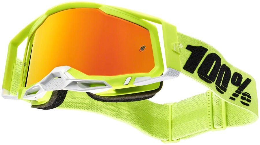 100% Racecraft 2 Goggles - Yellow w/ Mirror Red Lens) - The Lost Co. - 100% - EW0023 - 841269167123 - -