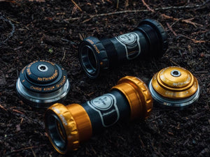 2021 Chris King ThreadFit 24 Bottom Bracket - The Lost Co. - Chris King - AABY - 841529104196 - Two Tone Black and Gold -