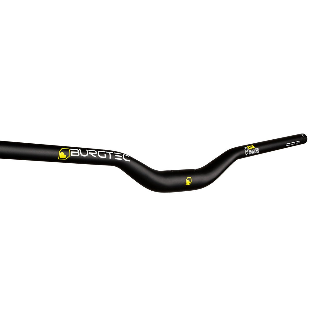 Burgtec Josh Bryceland Ride Wide Riser Bar - 35mm Diameter - 38mm Rise - 800mm Wide - Black - The Lost Co. - Burgtec - B-BG2100 - 712885685271 - -