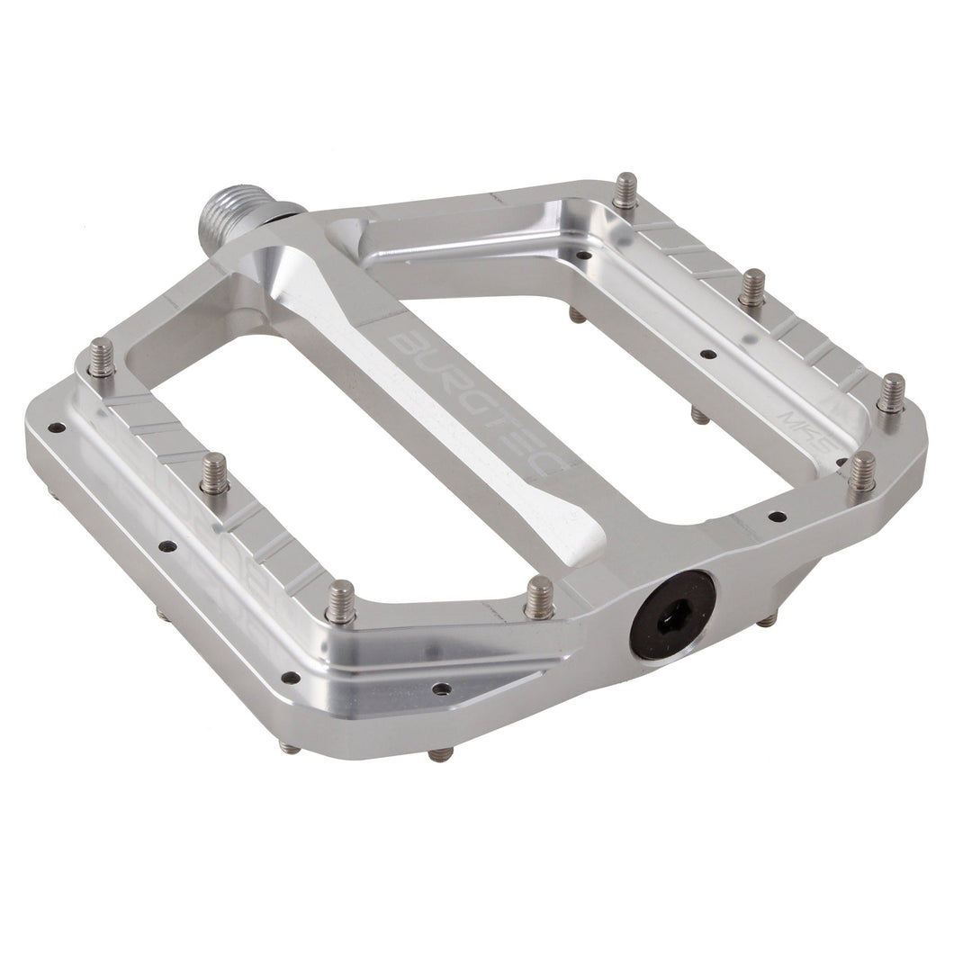 Burgtec Penthouse MK5 Pedals CrMo - Silver - The Lost Co. - Burgtec - B-BG1007 - 712885687398 - -