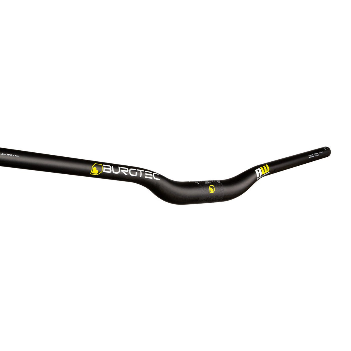 Burgtec Ride Wide Carbon Enduro Riser Bar - 35mm Diamter - 30mm Rise - 800mm Wide - Black - The Lost Co. - Burgtec - B-BG2153 - 712885686087 - -