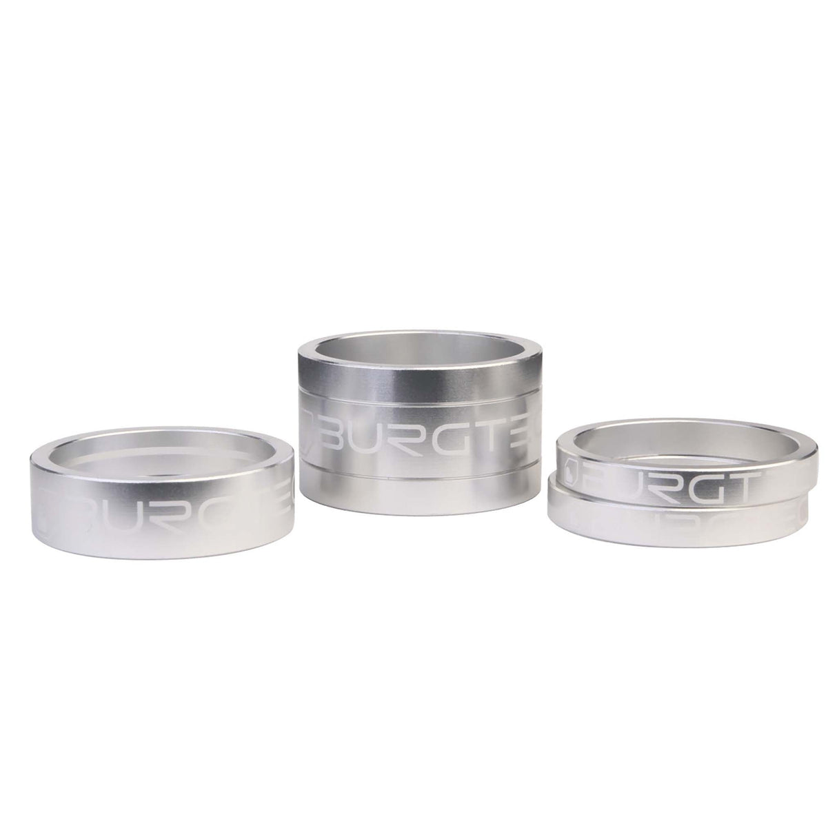 Burgtec Stem Spacer Kit - Rhodium Silver - Set of 4 - The Lost Co. - Burgtec - B-BG3456 - 712885685097 - -