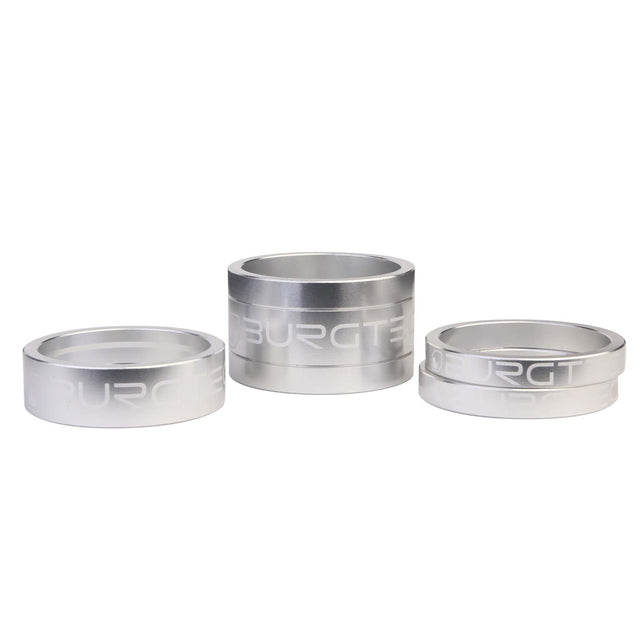 Burgtec Stem Spacer Kit - Rhodium Silver - Set of 4 - The Lost Co. - Burgtec - B-BG3456 - 712885685097 - -