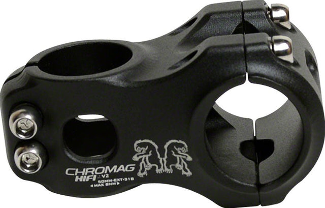 Chromag HiFi Stem - 50mm 31.8 Clamp +/-0 1 1/8" Alloy Black - The Lost Co. - Chromag - SM0553 - 826974005137 - -