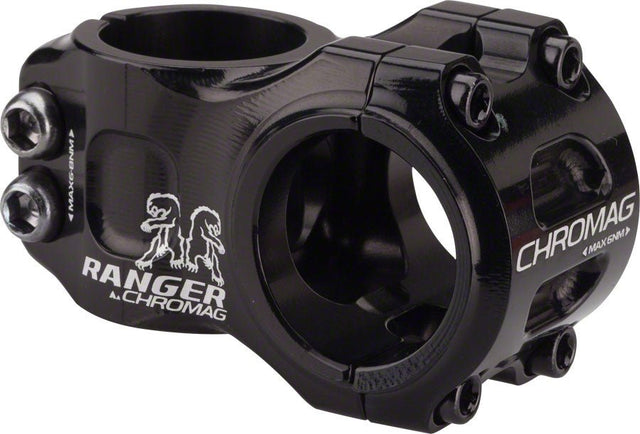 Chromag Ranger V2 Stem - 31mm 31.8 Clamp +/-0 1 1/8" Alloy Black - The Lost Co. - Chromag - SM0554 - 826974006400 - -