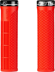 DEITY Lockjaw Grips - Red Lock-On - The Lost Co. - Deity - HT7915 - 817180024432 - -