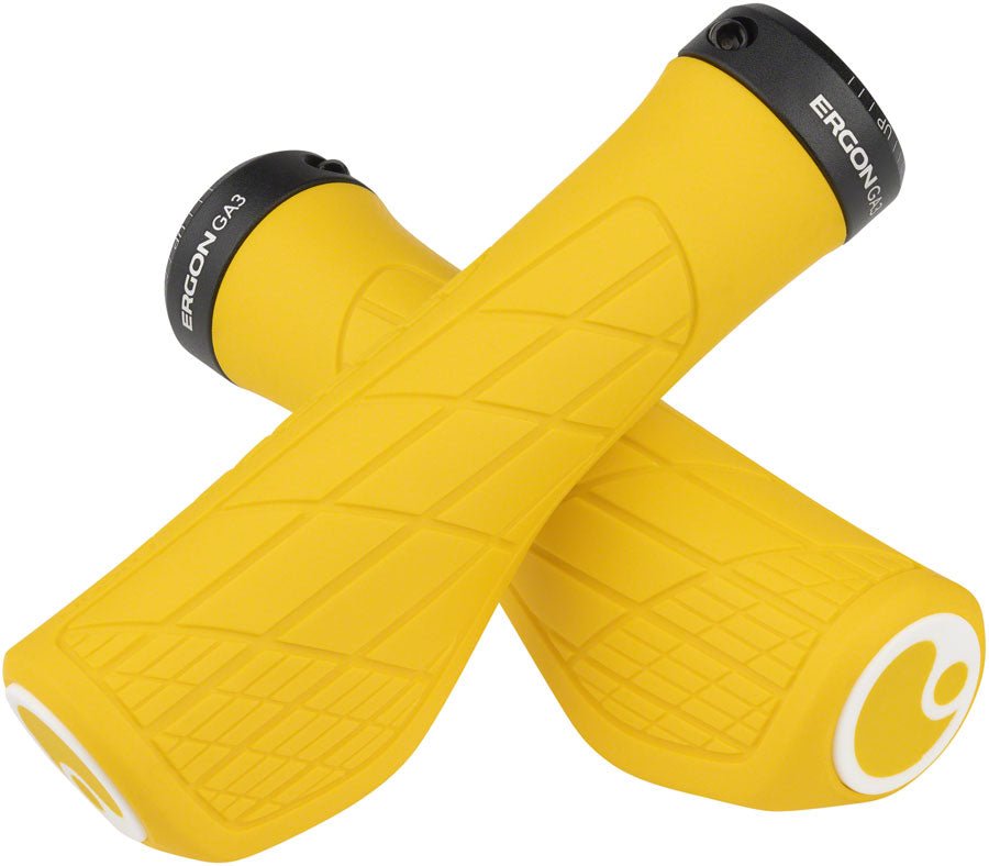 Ergon GA3 Grips - Yellow Mellow Lock-On Small - The Lost Co. - Ergon - HT2282 - 4260477068965 - -