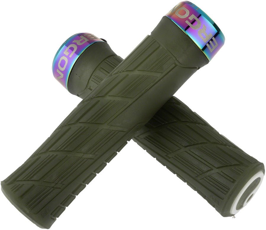 Ergon GE1 Evo Factory Grips - Frozen Moss/Oil Slick - The Lost Co. - Ergon - HT6182 - 4260477069108 - -