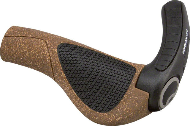 Ergon GP3 BioKork Grips - Large Black/Cork Lock-On - The Lost Co. - Ergon - HT1774 - 4260477060884 - -