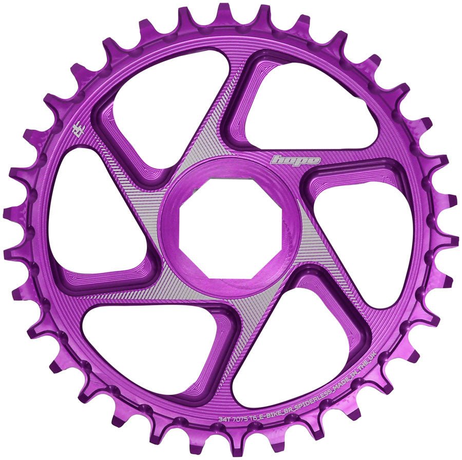 Hope Brose eBike Chainring - 34t Purple - The Lost Co. - Hope - CR4390 - 5056033499521 - -