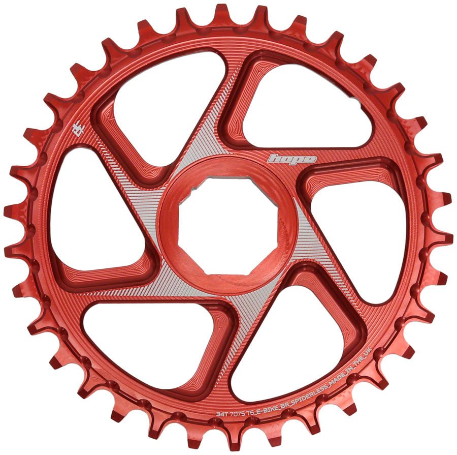 Hope Brose eBike Chainring - 34t Red - The Lost Co. - Hope - CR4391 - 5056033499538 - -