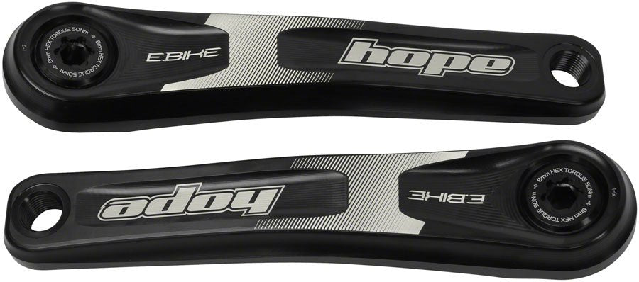 Hope Ebike Crank Arm Set - 165mm ISIS Standard Offset Black - The Lost Co. - Hope - CK2359 - 5056033471961 - -