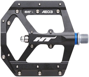 HT Components AE03(EVO+) Pedals - Platform Aluminum 9/16" Black - The Lost Co. - HT Components - PD1434 - 4711126200316 - -