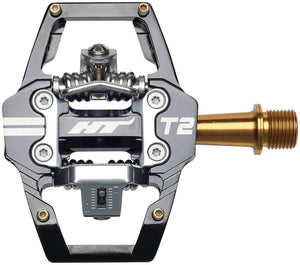 HT Components T2T Pedals - Dual Sided Clipless Platform Aluminum 9/16" BLK - The Lost Co. - HT Components - PD1420 - 4711126209029 - -