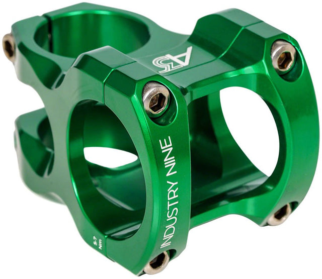 Industry Nine A318 Stem - 40mm 31.8mm Clamp +/-4.4 1 1/8" Aluminum Green - The Lost Co. - Industry Nine - SM6044 - 810098985963 - -