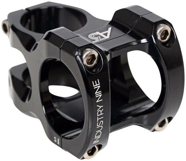 Industry Nine A318 Stem - 50mm 31.8mm Clamp +/-4.4 1 1/8" Aluminum Black - The Lost Co. - Industry Nine - SM6041 - 810098985437 - -