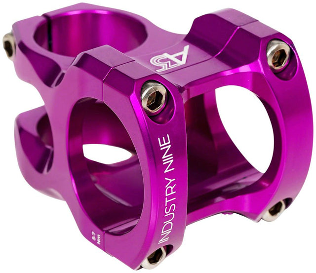 Industry Nine A35 Stem - 50mm 35mm Clamp +/-6 1 1/8" Aluminum Purple - The Lost Co. - Industry Nine - SM6066 - 810098985727 - -