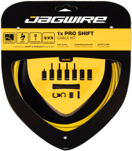 Jagwire 1x Pro Shift Cable Kit - Road/Mountain - SRAM/Shimano - Yellow - The Lost Co. - Jagwire - CA4471 - 4715910040232 - -