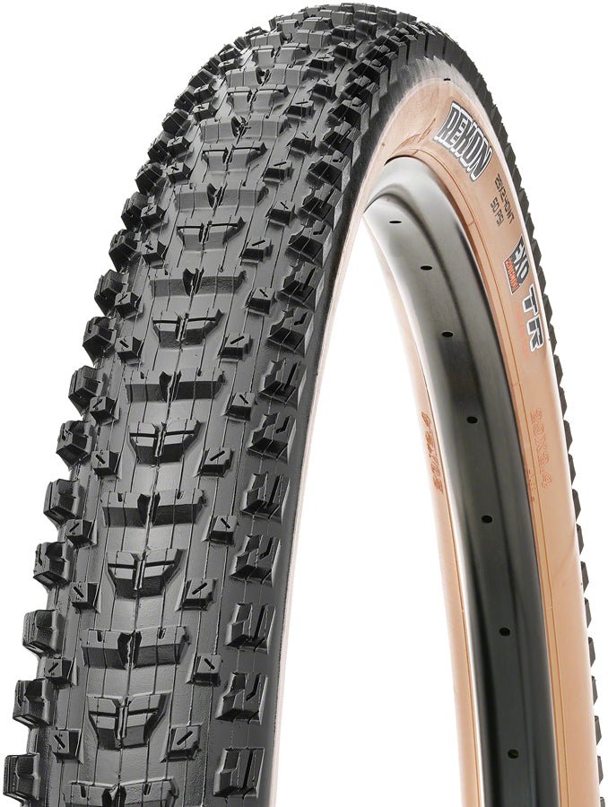 Maxxis Rekon Tire - 29 x 2.4 Tubeless Folding BLK/Dark Tan Dual EXO - The Lost Co. - Maxxis - J592648 - 4717784038445 - -