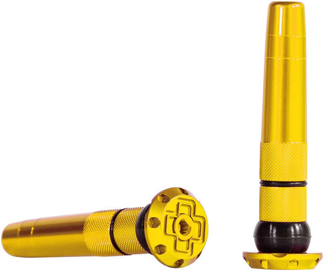 Muc-Off Stealth Tubeless Puncture Plugs Tire Repair Kit - Bar-End Mount - Gold - Pair - The Lost Co. - Muc-Off - H030190-07 - 5037835207989 - -