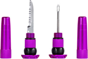 Muc-Off Stealth Tubeless Puncture Plugs Tire Repair Kit - Bar-End Mount - Purple - Pair - The Lost Co. - Muc-Off - H030190-04 - 5037835207958 - -