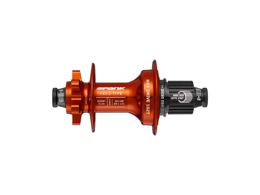 Spank Hex J-Type Rear Hub - The Lost Co. - Spank - C04HJ12E60XASPK - 4711225691305 - XD - Orange