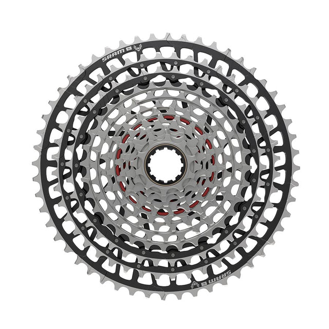SRAM XX SL Eagle T-Type XS-1299 Cassette - 12-Speed - 10-52t - XD - Silver/Black - The Lost Co. - SRAM - J180260 - 710845891434 - -