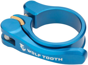 Wolf Tooth Components Quick Release Seatpost Clamp - 31.8mm Blue - The Lost Co. - Wolf Tooth - ST1370 - 810006803938 - -