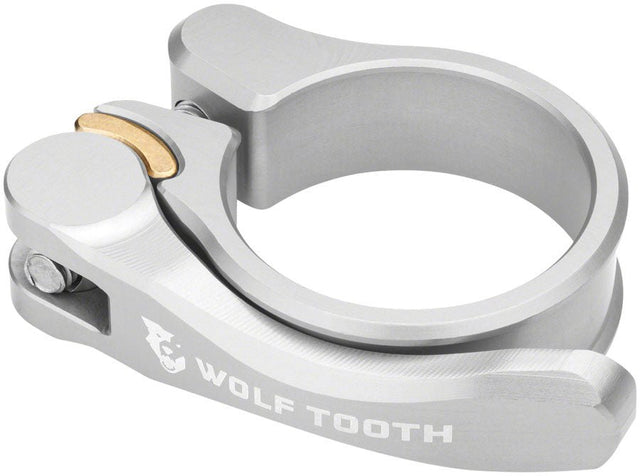Wolf Tooth Components Quick Release Seatpost Clamp - 34.9mm Silver - The Lost Co. - Wolf Tooth - ST1384 - 810006804072 - -