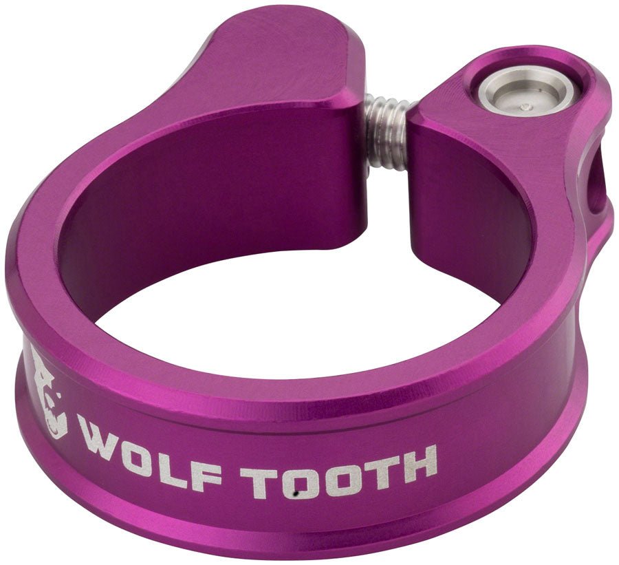 Wolf Tooth Seatpost Clamp - 28.6mm Purple - The Lost Co. - Wolf Tooth - ST1747 - 810006802832 - -